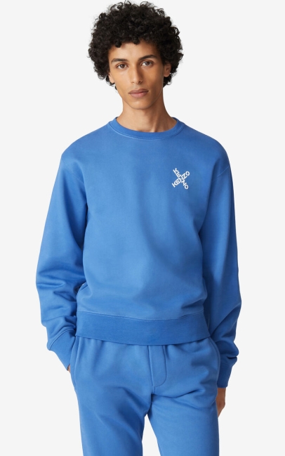Kenzo Men Kenzo Sport 'little X' Sweatshirt Cobalt